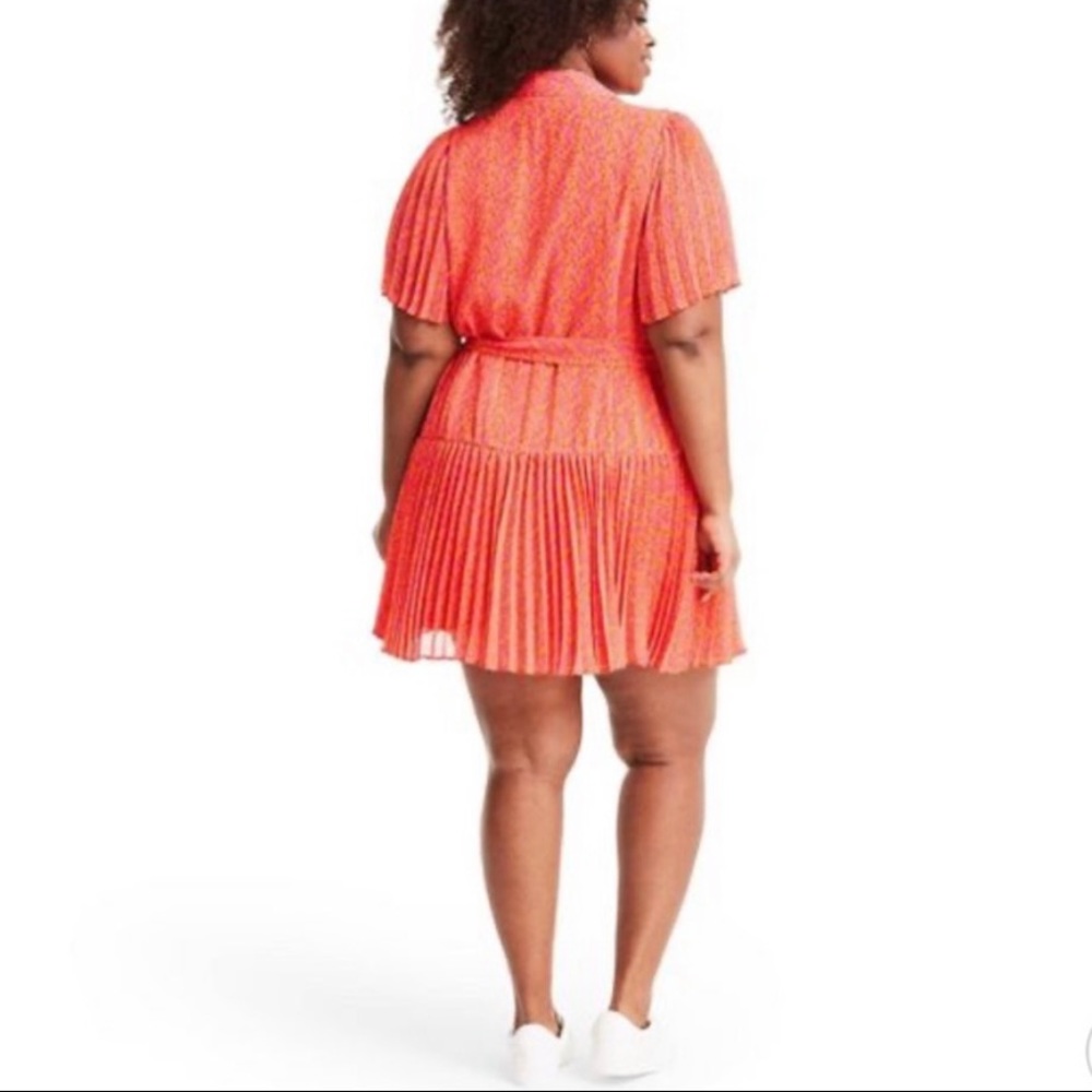 ALEXIS for Target Collab Orange Flutter Wrap Dress size 1X 3X 4X - Picture 4 of 10